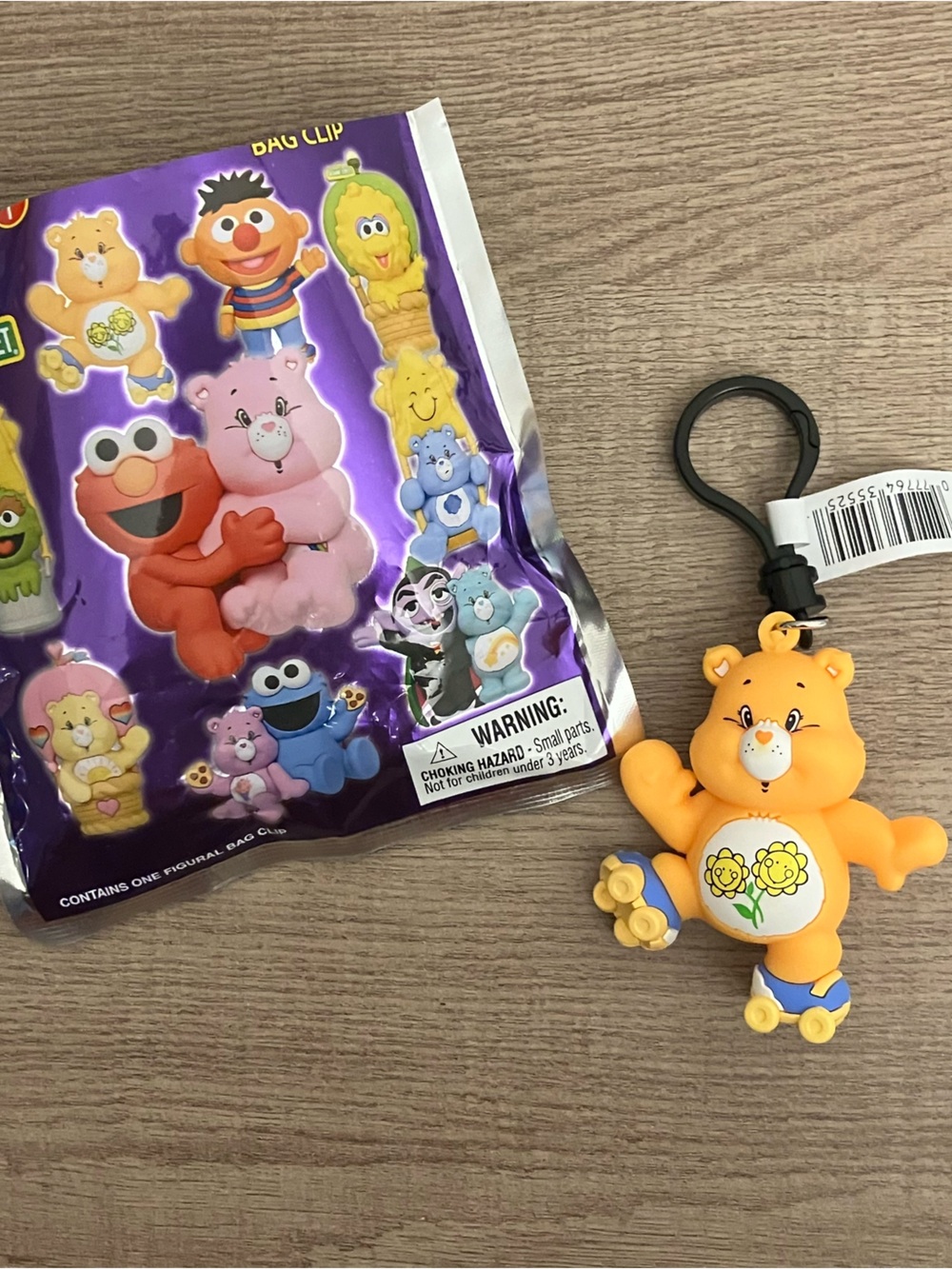 🧡🐻Sesame Street x Care Bears Figural Bag Clip Friend Bear🐻🧡